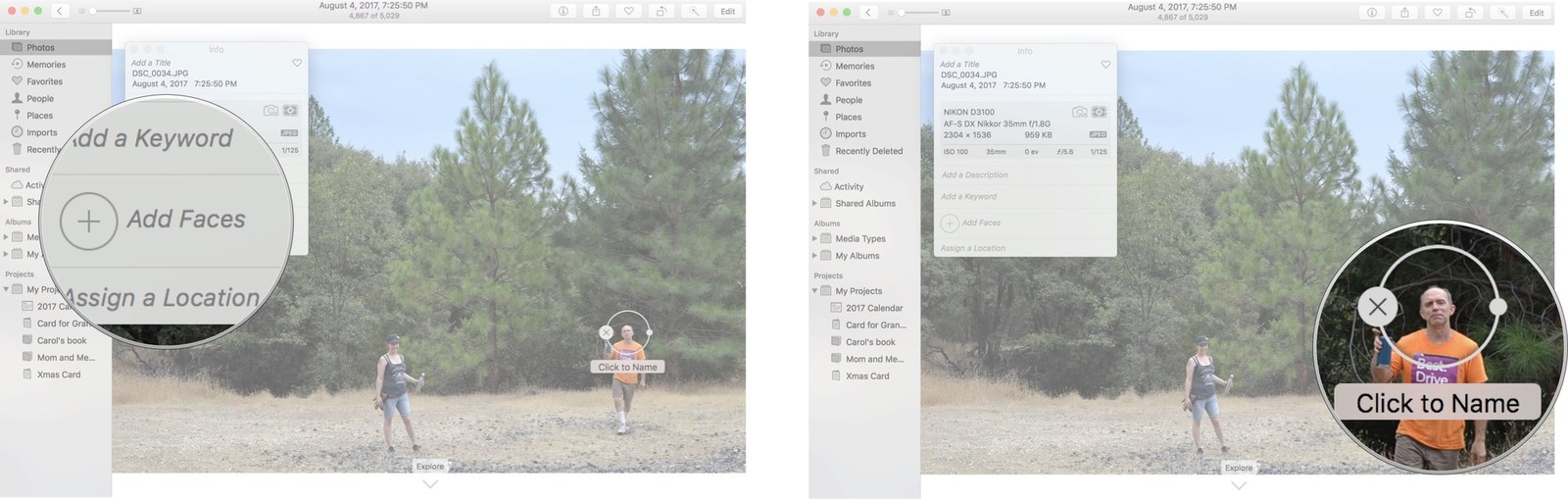 manually add photos in the photo app for mac user photo